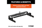 CURT 61332 Over-Bed Gooseneck Installation Bracket for 2005–2015 Ford F350 Super Duty, heavy-duty towing mount for secure and reliable hauling