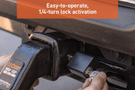 Curt Receiver Lock 23021, a durable trailer hitch lock and hitch receiver lock designed to secure your trailer and prevent theft during towing.