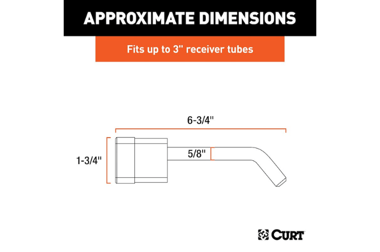 Curt Receiver Lock 23021, a durable trailer hitch lock and hitch receiver lock designed to secure your trailer and prevent theft during towing.