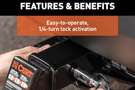 Curt Receiver Lock 23527 with 5/8-inch pin and 2-1/2-inch span, a durable trailer hitch lock and hitch receiver lock for secure towing and theft prevention.