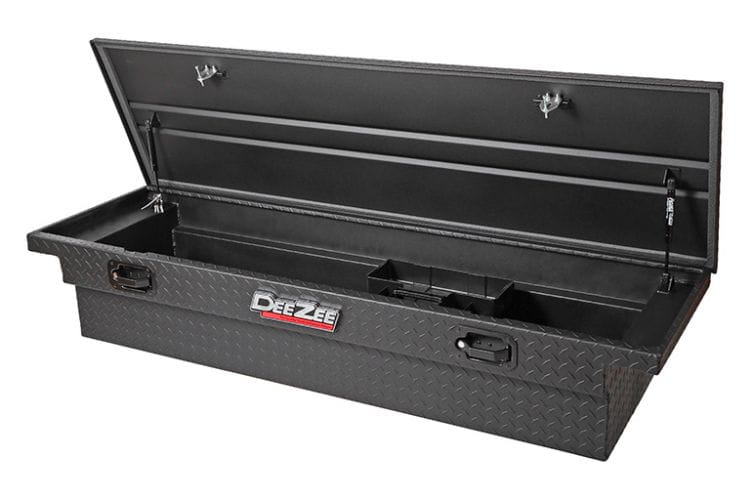 Dee Zee Red Label crossover toolbox DZ10170LTB for 1975-2026 Ford F150 durable dee zee crossover toolbox truck storage box