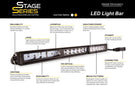 Diode Dynamics Stage Series light bar DD5030 creates a creative, bright combo path for this sleek 18-inch truck assembly