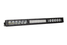 Diode Dynamics Stage Series light bar DD5030 creates a creative, bright combo path for this sleek 18-inch truck assembly