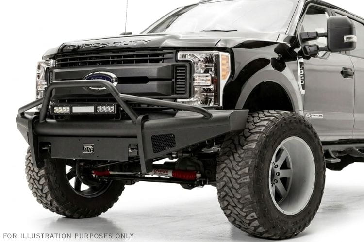 Diode Dynamics Stage Series light bar DD5030 creates a creative, bright combo path for this sleek 18-inch truck assembly