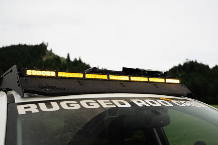 Amber light bar DD5056 by Diode Dynamics provides a creative, warm glow for this 42-inch professional off-road truck mount 