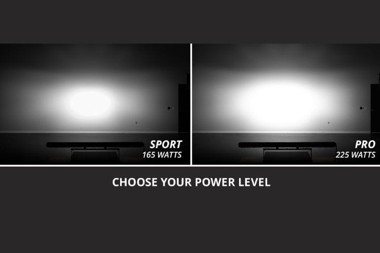 Best LED light bar DD8378 by Diode Dynamics offers a creative white SAE driving beam flare for this custom off-road mount