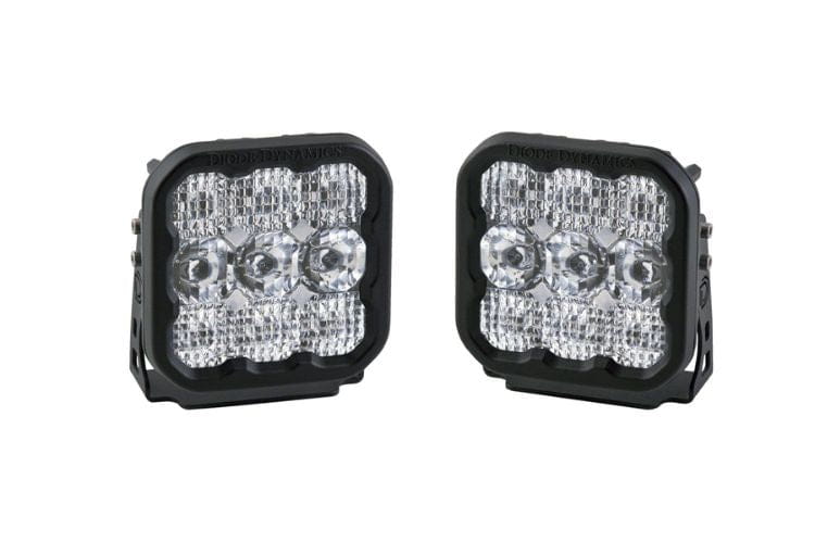 Diode Dynamics Lights SS5 White LED Pod Lights DD6769P, 5" Driving/Flood Pods Perfect for Trucks and Off Road