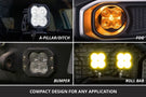 Diode Dynamics spot light DD6882P features a creative layout showcasing a high-power white spot beam inside a tough pod light shell