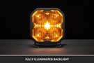 LED yellow pod lights DD6923P by Diode Dynamics feature a creative look at this clean sae driving flush mount bumper pair