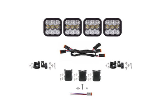 Linkable LED light bar DD7240 by Diode Dynamics provides a rugged 25" white combo beam for elite professional trail-piercing power