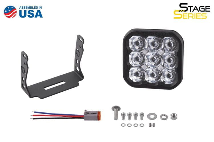 Single LED light pod DD6780S from Diode Dynamics is a compact 5" white sport driving light built for rugged terrain
