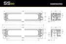 Diode Dynamics SS30 light bar DD8260 yields a creative, wide yellow flood beam as the best sport LED light bar for your rig