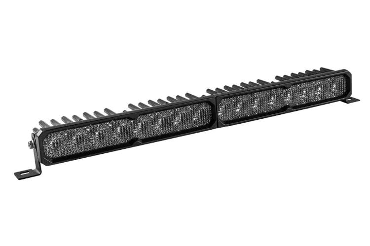 SS20 white LED light bar DD8222 by Diode Dynamics adds a creative flood of light as a sleek 20" tool for off-road visibility