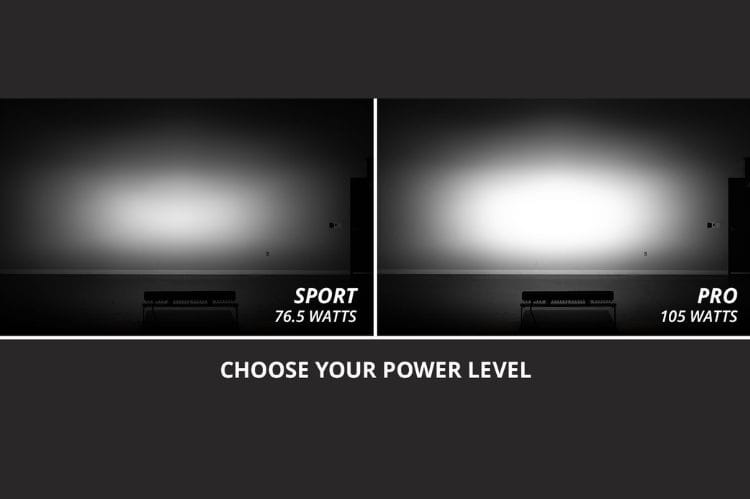 SS20 white LED light bar DD8222 by Diode Dynamics adds a creative flood of light as a sleek 20" tool for off-road visibility