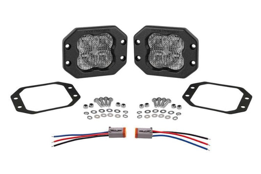 Diode Dynamics SS3 flush mount DD6920P features a creative layout for this clean white combo driving sport pod light pair 