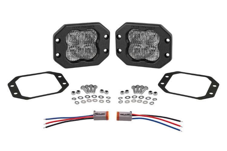 Diode Dynamics flush mount DD6936P features a creative layout showcasing the white pro combo driving sport pod light pair now 