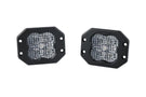 Diode Dynamics SS3 pro DD6932P features a creative layout for this clean white wide-flood flush mount bumper pod light pair