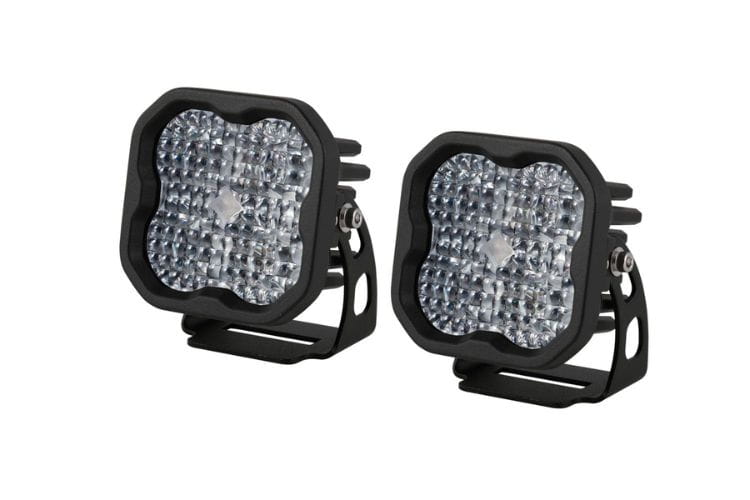 Diode Dynamics SS3 Pro flood DD6878P shows a creative, sturdy dual pod light set made to give you a wide white flood light beam