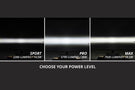 Flush mount SAE fog lights DD6914P by Diode Dynamics showcase a creative flat look for this white sport street-legal pod light