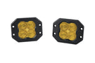 Diode Dynamics SS3 SAE fog DD6924P features a creative look at this clean yellow sport flush mount pod light pair