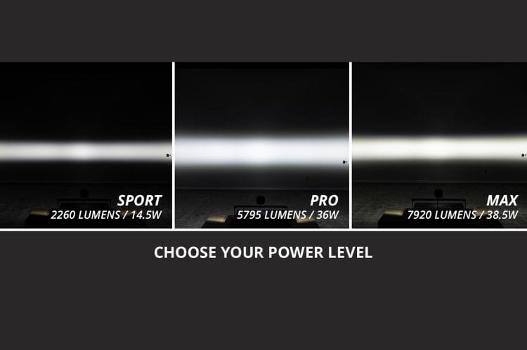 Diode Dynamics SS3 sport LED pods DD6865P yield a creative, bright driving path for this custom heavy-duty truck setup 