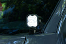 Flood pod lights DD6857P by Diode Dynamics add a creative, intense white glow for this durable and rugged truck pod setup