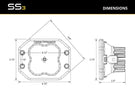 Diode Dynamics SS3 sport yellow DD6926P features a creative look at this clean yellow combo driving flush mount pod light pair 