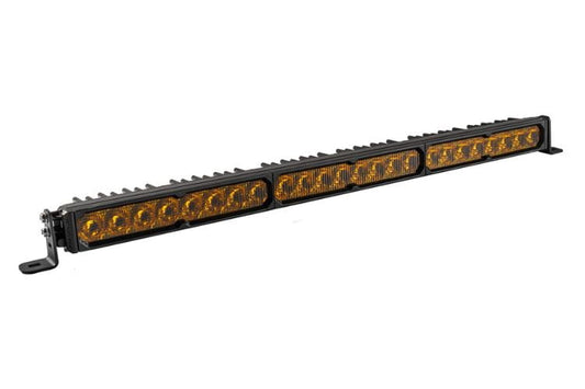 Diode Dynamics SS30 light bar DD8254 yields a creative yellow path for this sturdy Sport SAE Driving light bar mount rig