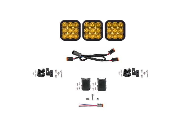 Diode Dynamics SS5 light bar DD7205 features a masterful 18.5" yellow driving pattern for superior custom off-road rig safety