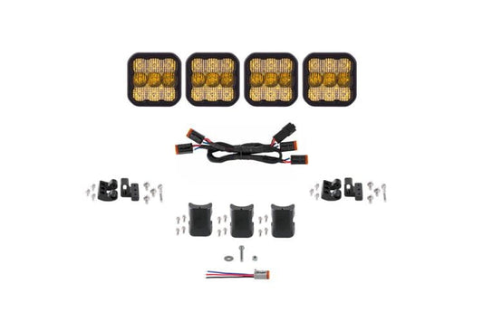 Offroad light bar DD6795 by Diode Dynamics provides a rugged 25" yellow combo beam for elite professional trail-piercing power