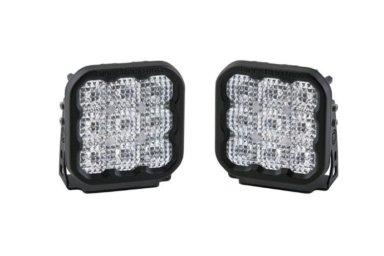 Diode Dynamics SS5 Sport White 5" Off-Road Flood LED Pod Lights DD6770P, Rugged Flood Pods for Tough Trails (Pair)