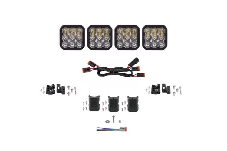 Diode Dynamics light bar DD7206 offers a professional 25" white driving system with four masterful SS5 pods for custom builds