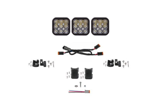 Diode Dynamics SS5 light bar DD7204 provides a powerful white driving pattern for enhanced long-distance off-road trail safety 