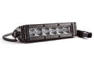 Diode Dynamics 6″ LED Light Bar Stage Series DD5014S in white, single row design, SAE/DOT approved for street legal driving lights