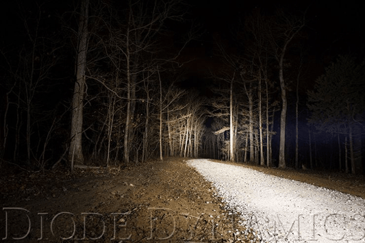 Diode Dynamics 6″ LED Light Bar Stage Series DD5014S in white, single row design, SAE/DOT approved for street legal driving lights