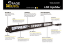 Diode Dynamics 6″ LED Light Bar Stage Series DD5014S in white, single row design, SAE/DOT approved for street legal driving lights