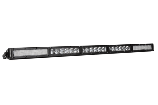 Diode Dynamics 30 LED Light Bar DD5032 Stage Series, single row white light bar with combo beam mounted on vehicle