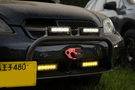 Diode dynamics light bar DD5044P, 6 LED light bar single row light bar with SAE amber fog beam, pair for truck