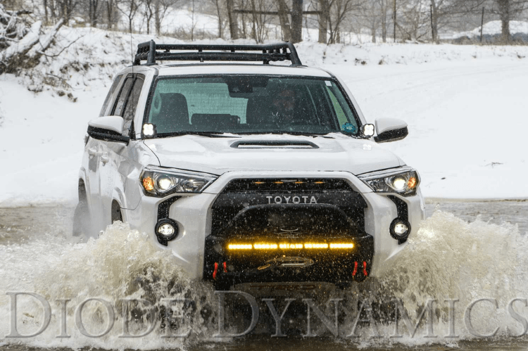 Diode Dynamics 30″ LED Light Bar Stage Series DD5054 in amber, single row design for powerful and reliable driving illumination