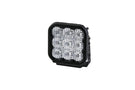 Truck flood light DD6770S by Diode Dynamics uses a 5" white sport optic to clear the darkness on any heavy-duty rig