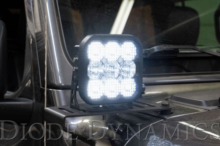 Best led pod lights Diode Dynamics SS5 Pro DD6775P 5" combo LEDs deliver elite white output for superior off-road visibility