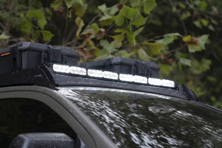 White LED light bar for truck DD8381 by Diode Dynamics yields creative combo optics for a custom heavy-duty SS40 Sport rig