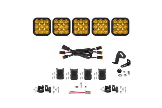 Yellow LED light bar DD7209 Diode Dynamics 5-Pod 31.5" adds creative, bold LED light bar for trucks power to any vehicle
