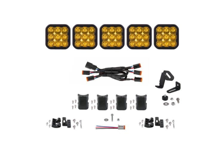 Yellow LED light bar DD7209 Diode Dynamics 5-Pod 31.5" adds creative, bold LED light bar for trucks power to any vehicle