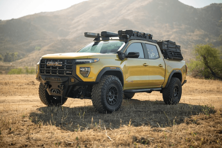 DV8 front bumper Spec Series for GMC Canyon 2023–2025 – heavy-duty dv8 bumper with winch compatibility