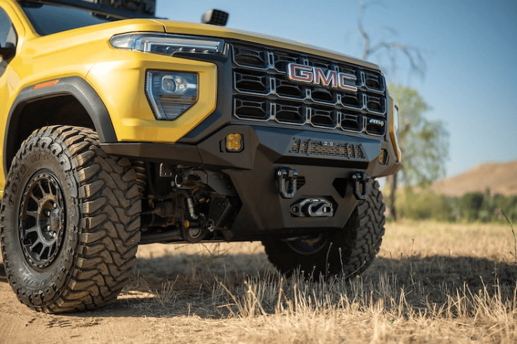 DV8 front bumper Spec Series for GMC Canyon 2023–2025 – heavy-duty dv8 bumper with winch compatibility