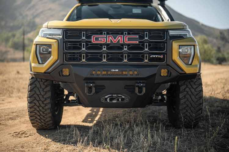 DV8 front bumper Spec Series for GMC Canyon 2023–2025 – heavy-duty dv8 bumper with winch compatibility