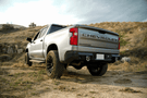 DV8 Offroad Chevy Silverado 1500 2019–2025 rear bumper RBCS1-03, heavy duty steel aftermarket rear bumper designed for back bumper replacement and off-road use