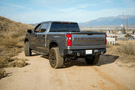 DV8 Offroad Chevy Silverado 1500 2019–2025 rear bumper RBCS1-03, heavy duty steel aftermarket rear bumper designed for back bumper replacement and off-road use