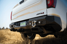 DV8 Offroad rear bumper RBCS1-03 for GMC Sierra 1500 2019–2025, heavy duty steel aftermarket bumper for off-road and replacement use